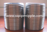 Black Close Carbon Steel Pipe Nipples  NPT Customized 30mm--3000mm Length